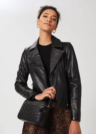 Ludlow Leather Crossbody Bag, Black, hi-res