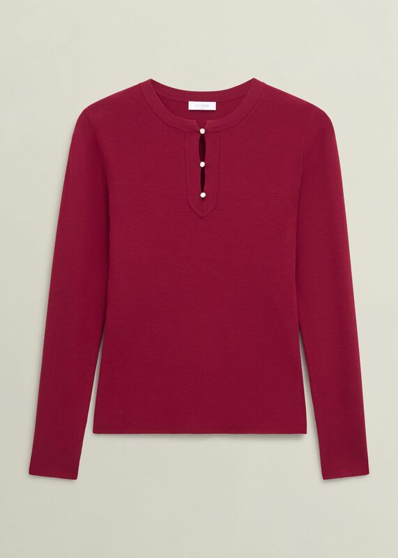 Hayden Button Detail Knitted Jumper