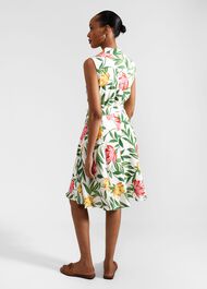 Petite Belinda Dress, Ivory Multi, hi-res