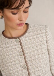 Carey Tweed Jacket, Camel Ivory, hi-res