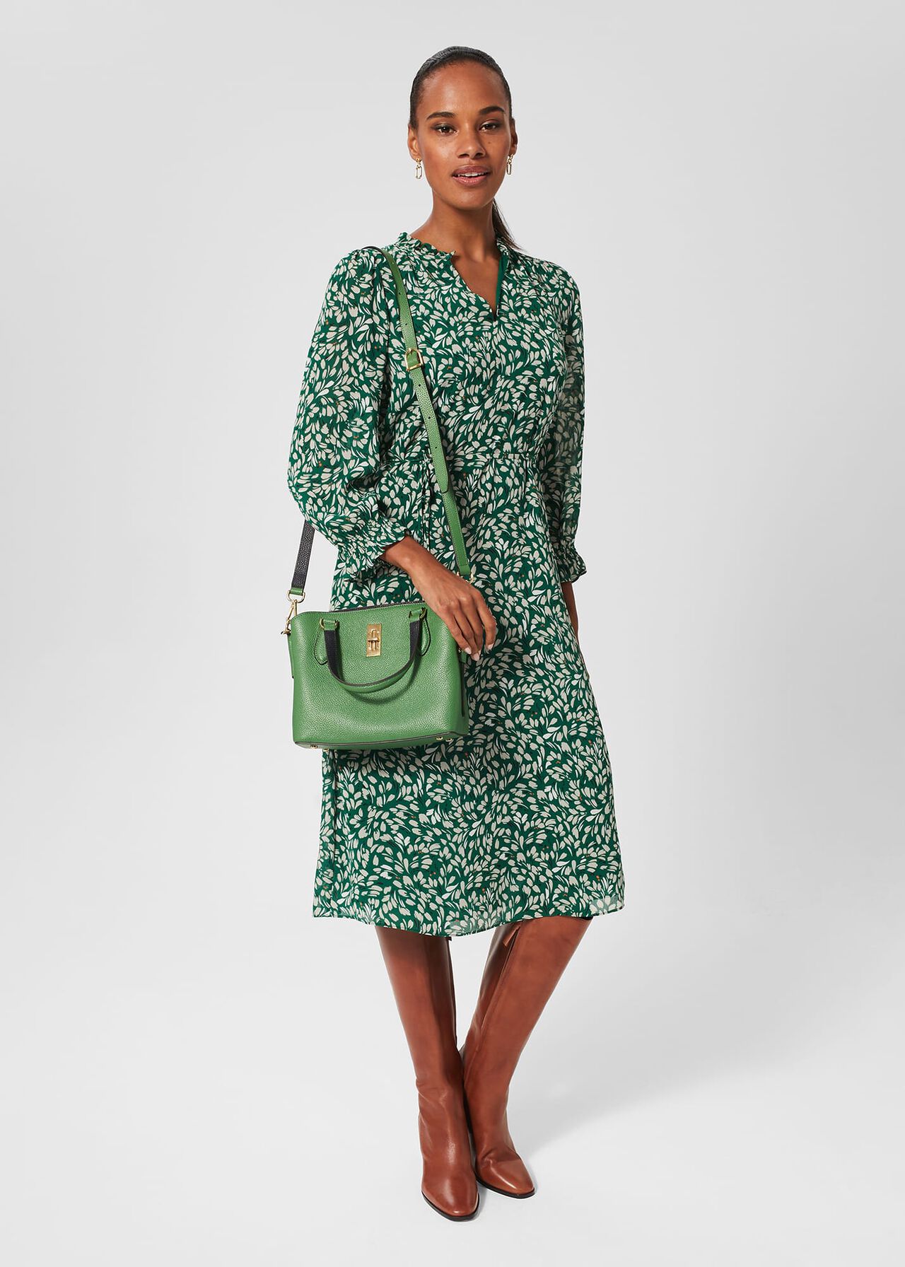 Marldon Mini Tote, Pea Green, hi-res