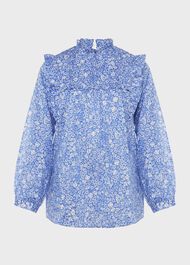 Alden Blouse, Blue Ivory, hi-res