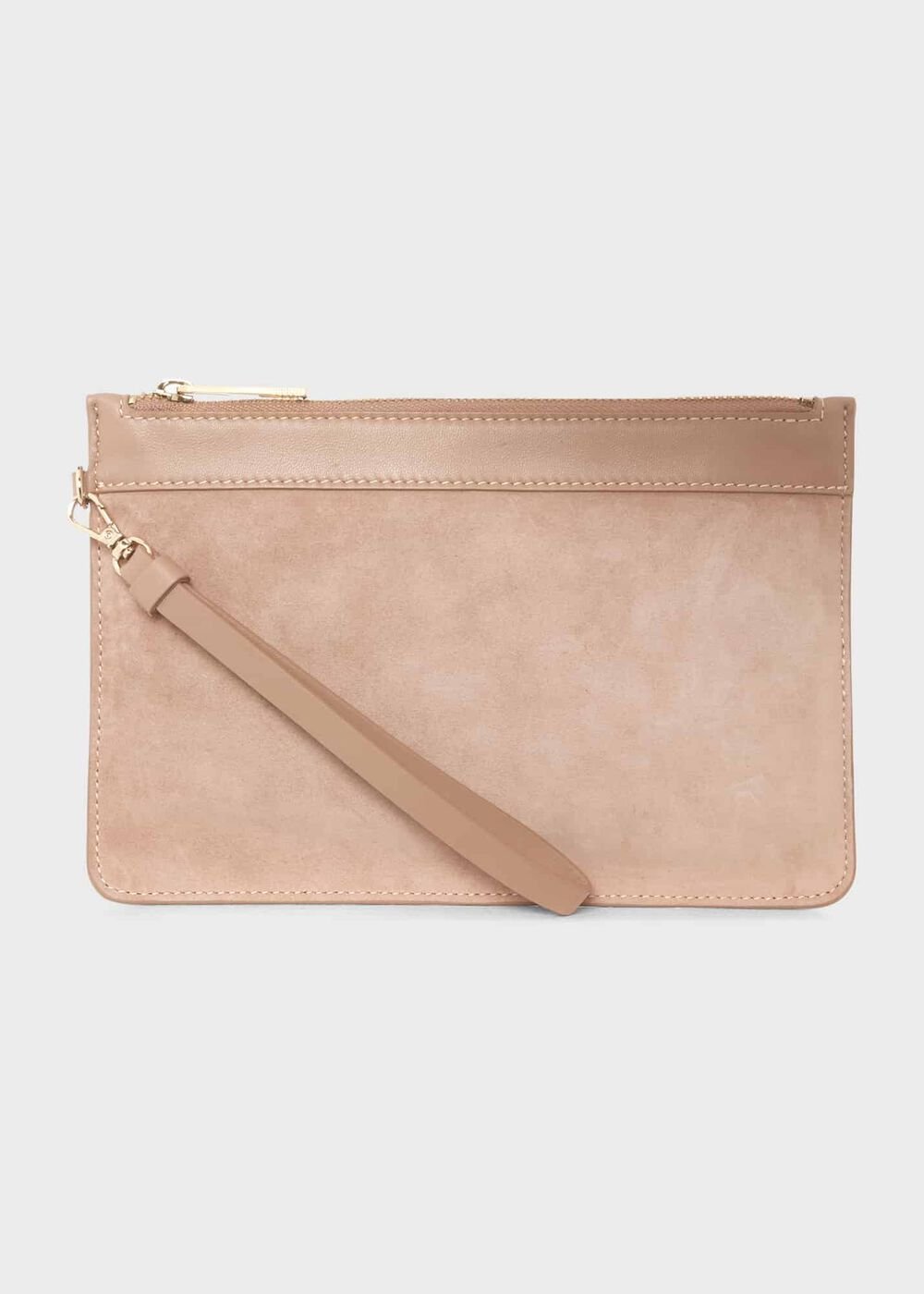 Lundy Suede Wristlet, Fawn, hi-res
