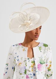 Evangaline Fascinator, Ivory, hi-res