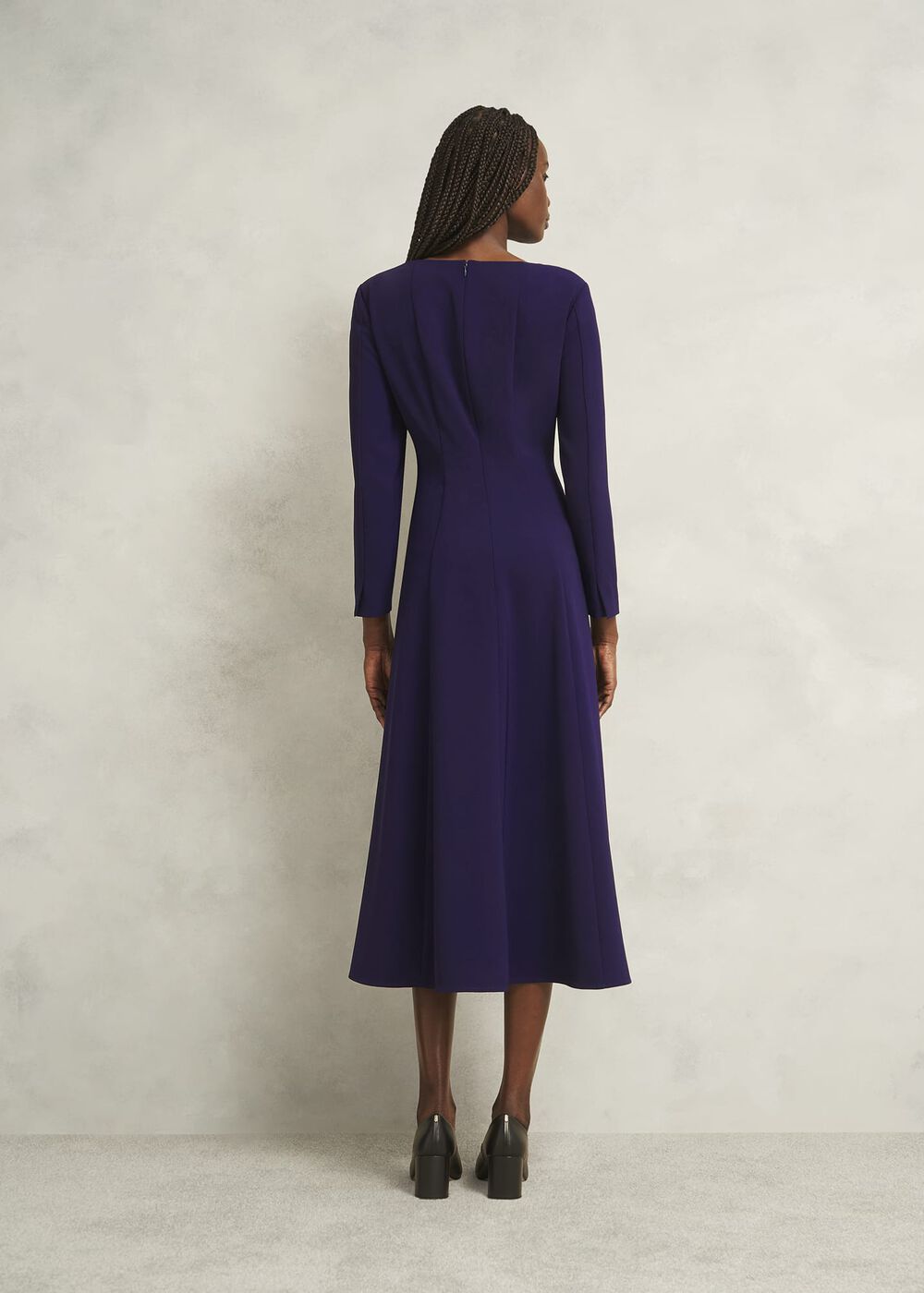 Petite Leonora Dress, Midnight Purple, hi-res