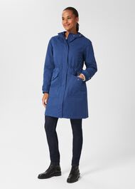 Kyra Waterproof Coat, Navy, hi-res