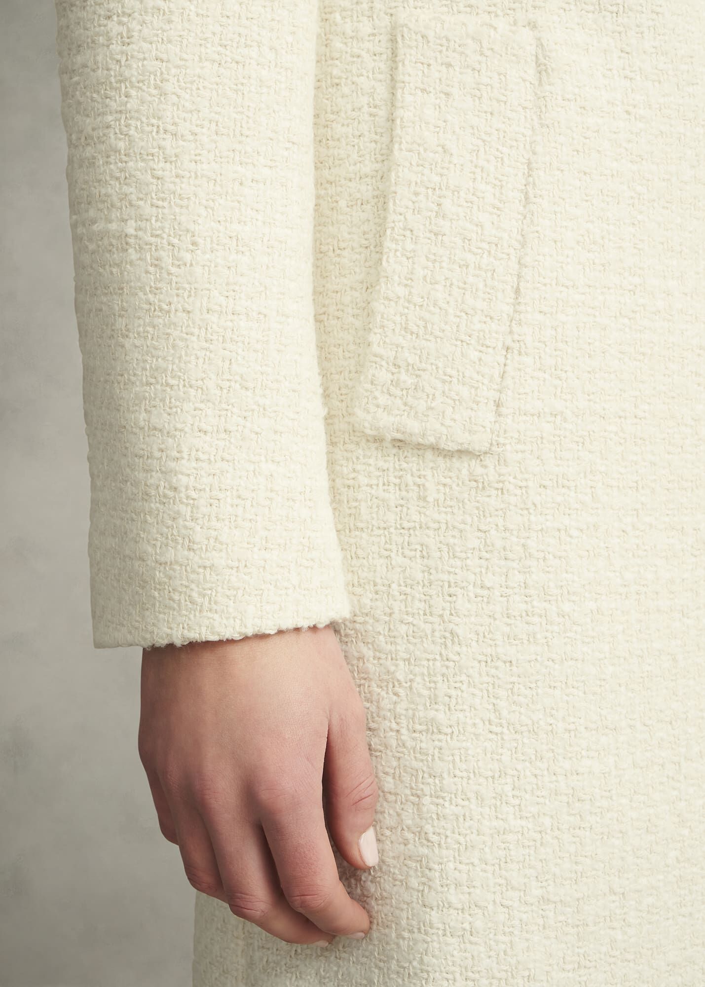 【海外限定】Hobbsコート☆Saffie Single Button Coat, Ivory Hobbs Saffie Single Button Coat, Ivory