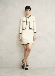 Laskett Boucle Mini Dress, Buttercream, hi-res