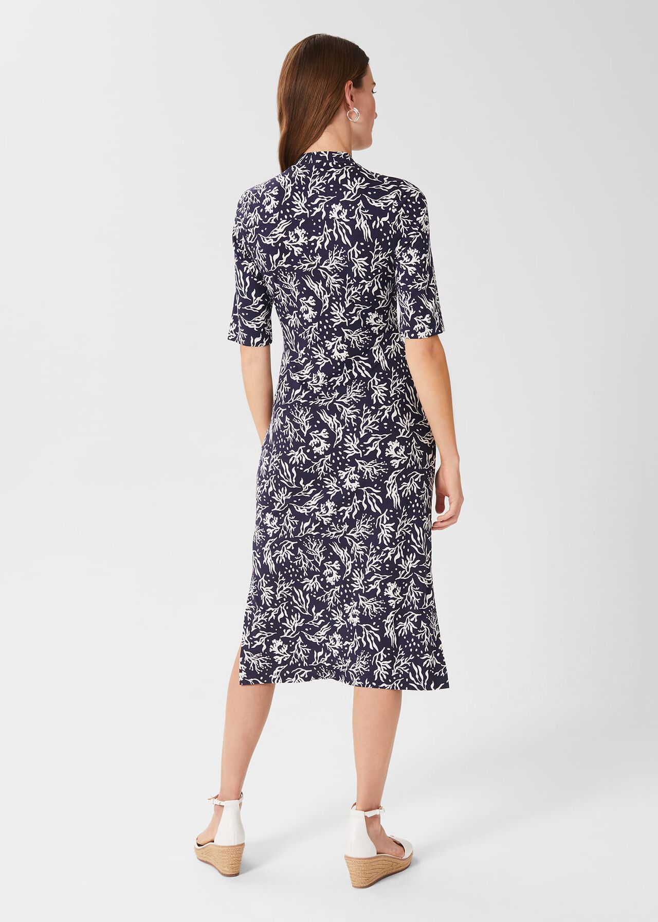 Hatty Dress, Navy Ivory, hi-res