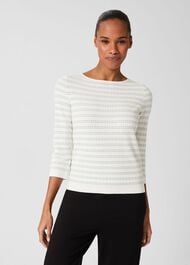 Robin Jumper, Ivory Green, hi-res