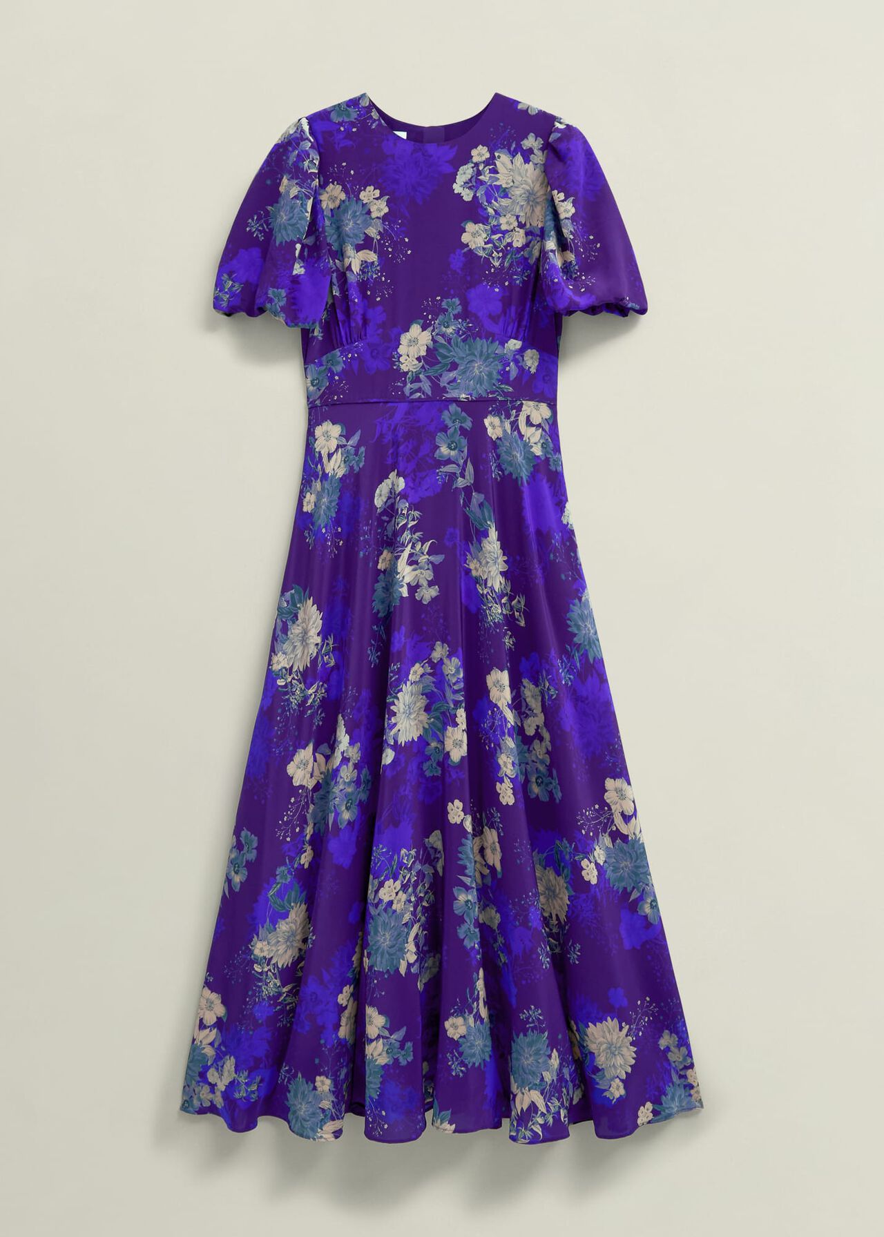 Wisley Silk Dress, Hyacinth Purple, hi-res