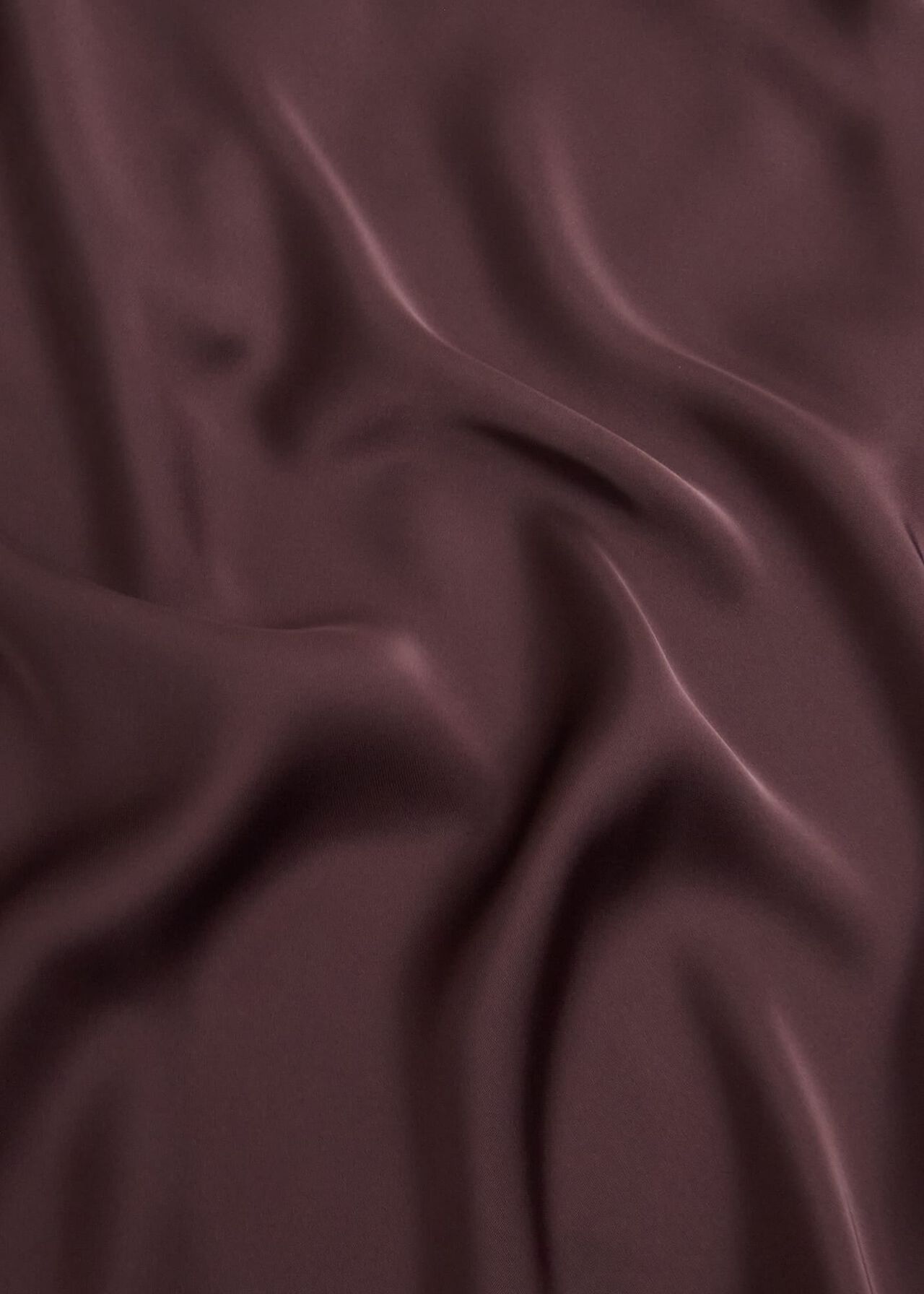 Lulworth Satin Blouse, Cocoa Brown, hi-res