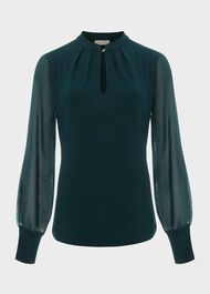 Margot Top, Pine Green, hi-res
