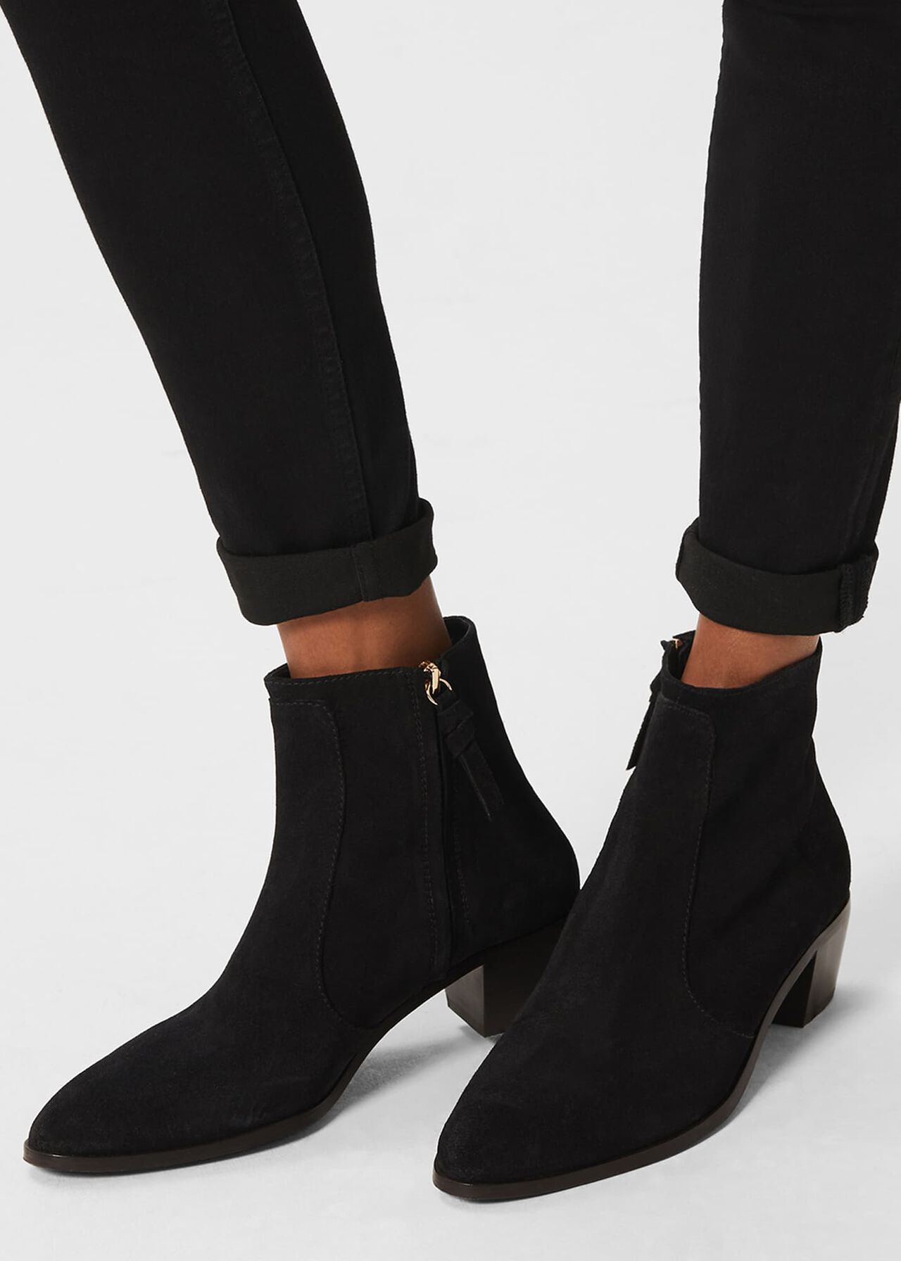 Shona Ankle Boots, Black, hi-res