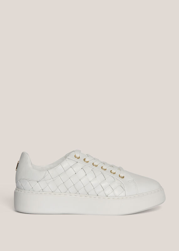 Ada Woven Leather Trainers