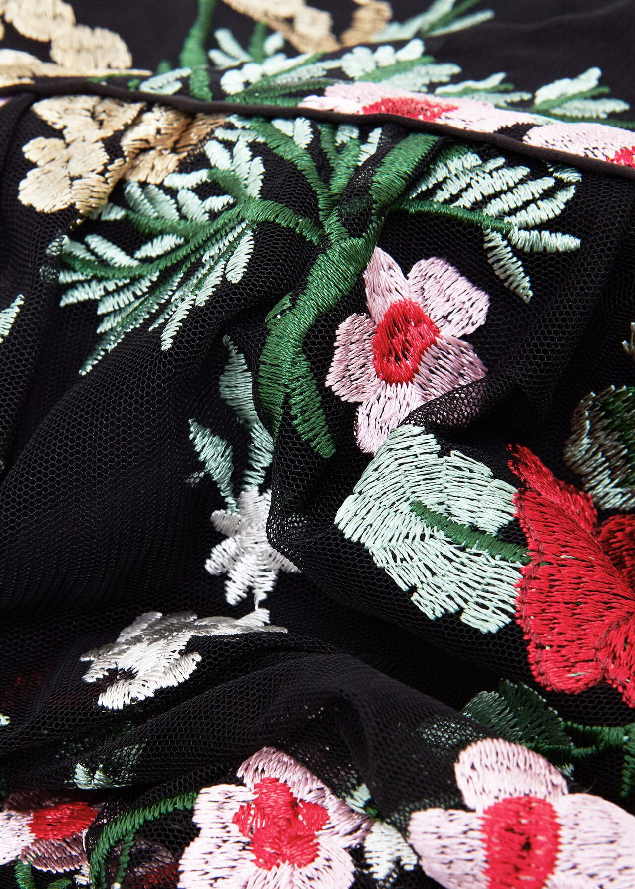 Dana Embroidered Dress, Black Multi, hi-res