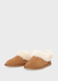 Zora Shearling Slipper, Tan, hi-res
