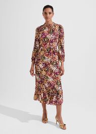 Petite Camellia Dress, Multi, hi-res