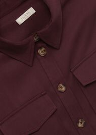 Adley Overshirt, Burgundy, hi-res