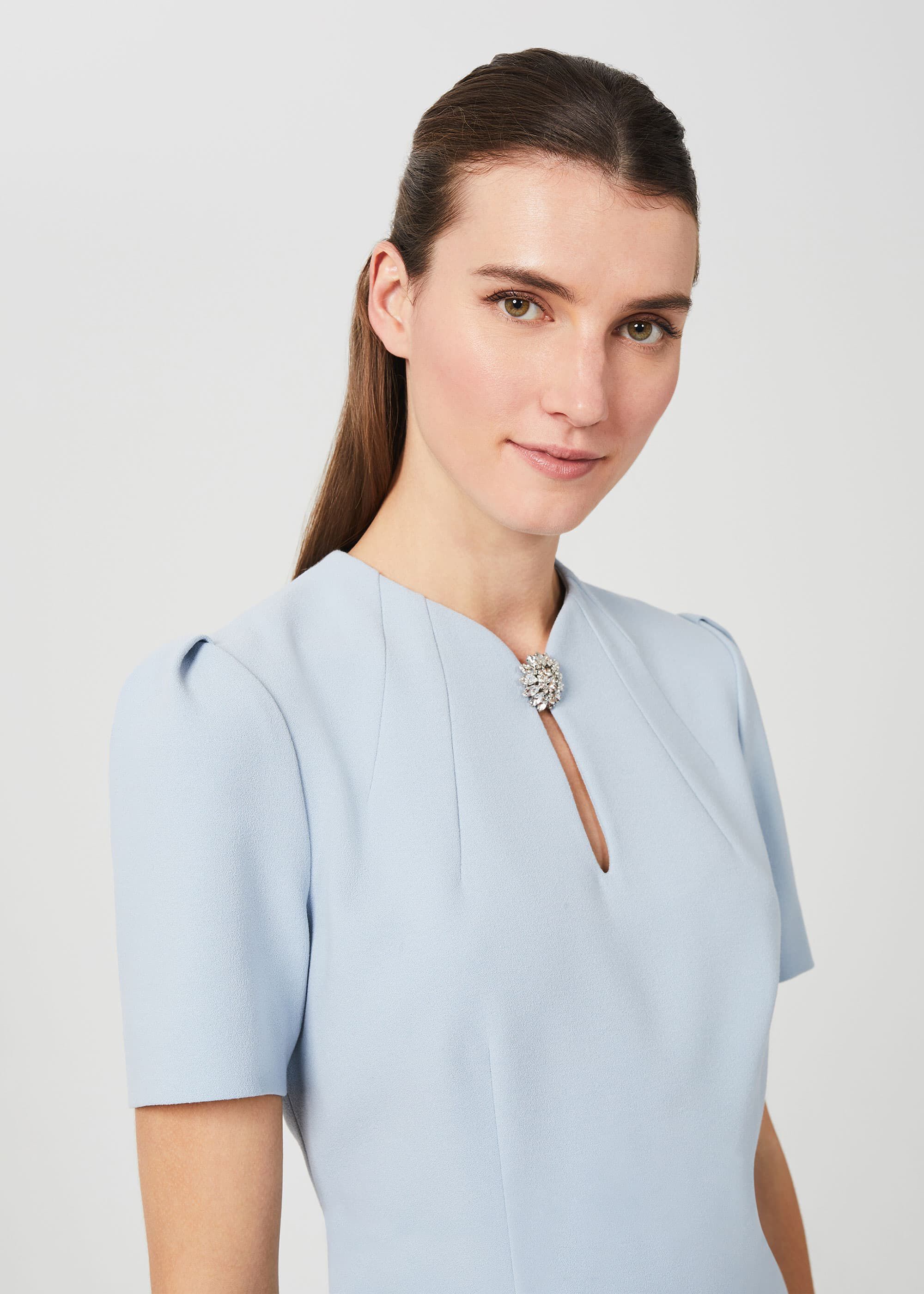 Ana Crepe Shift Dress | Hobbs