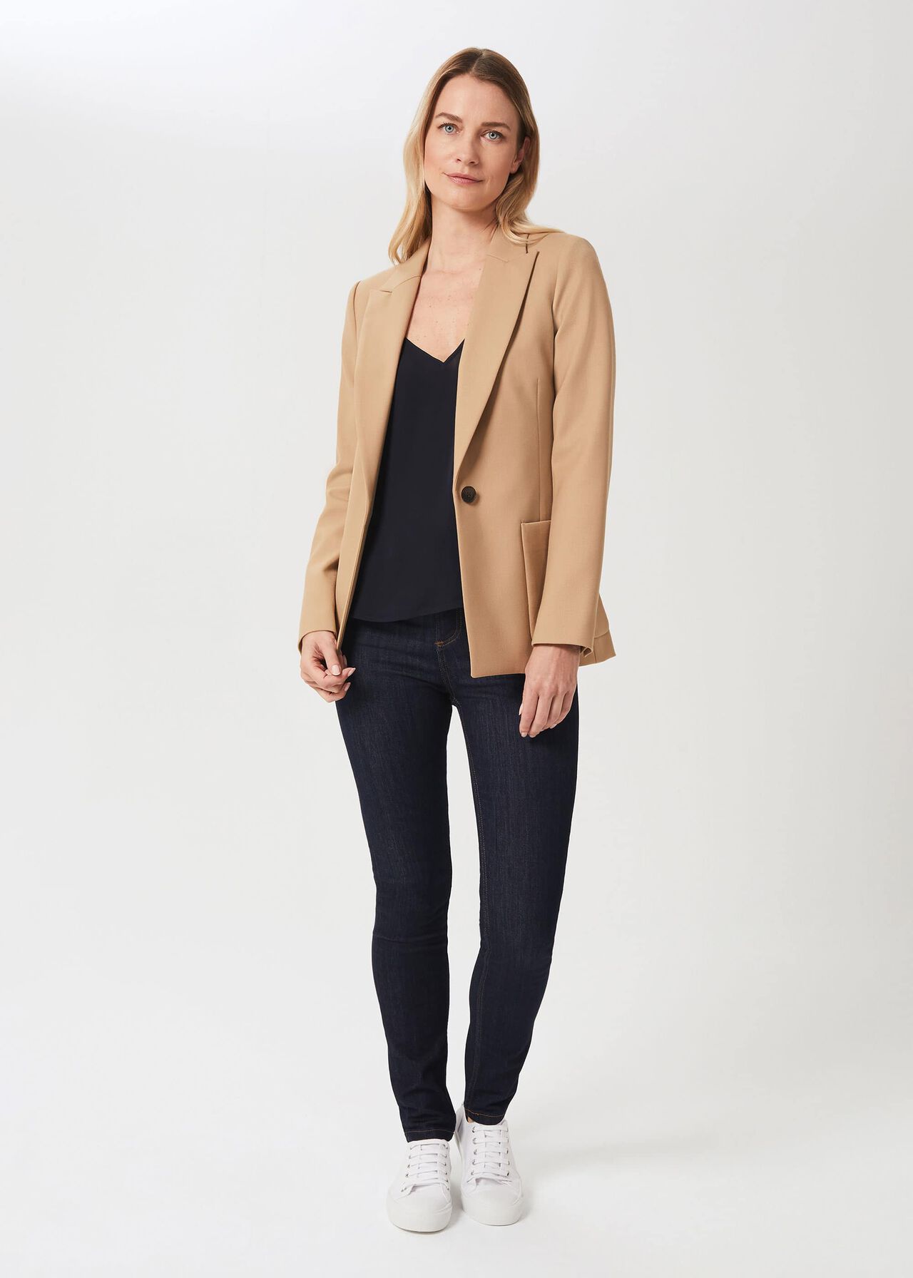 Martina Wool Blend Jacket, Stone, hi-res