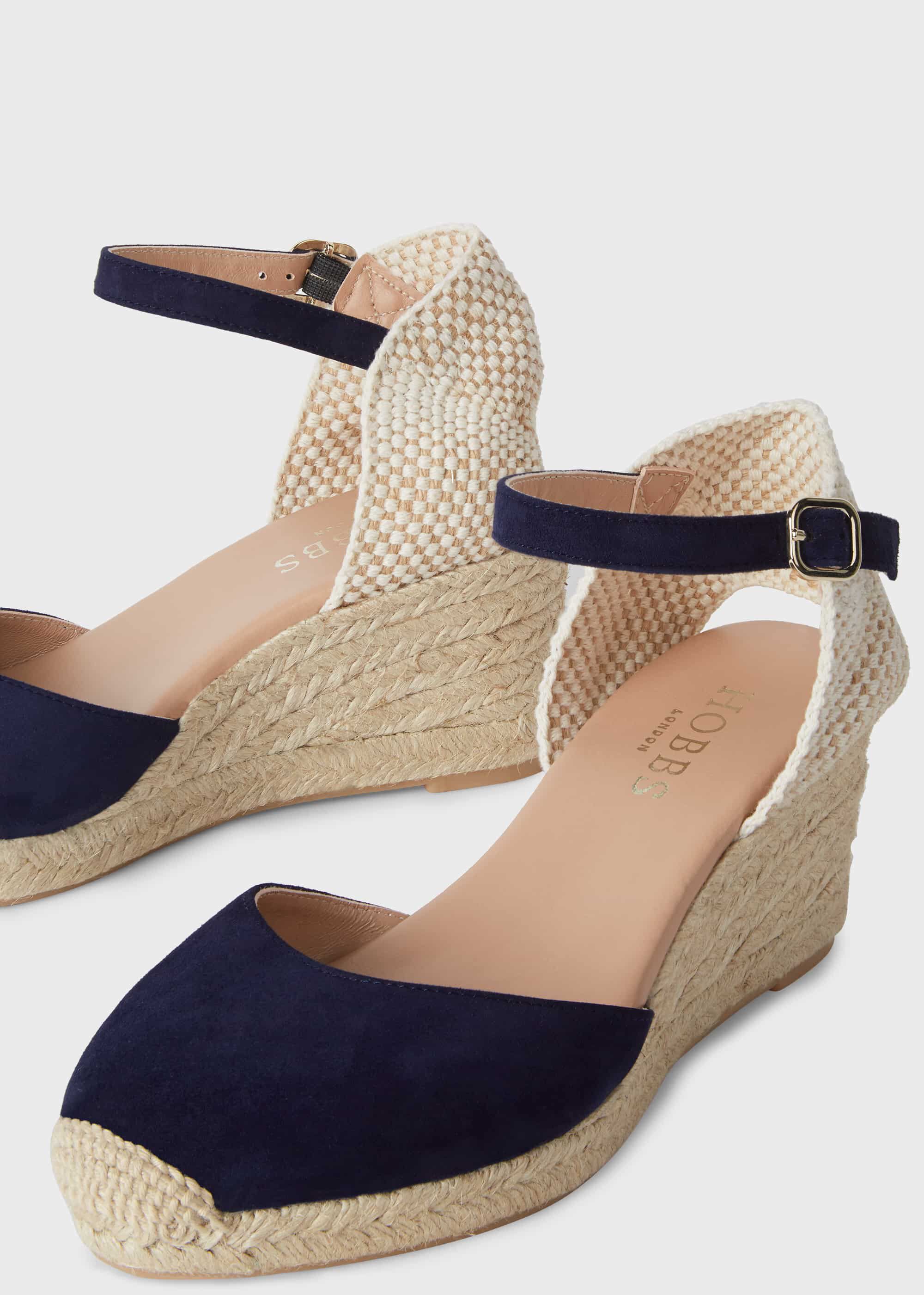 Julie Suede Wedge Espadrilles | Hobbs