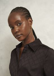 Allegra Dress, Deep Brown, hi-res