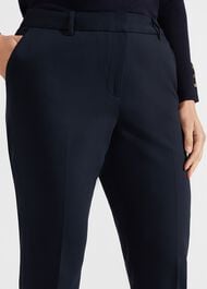 Quin Cotton Blend Trousers, Navy, hi-res
