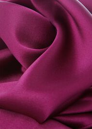 Eva Silk Fitted Shirt, Bright Plum, hi-res