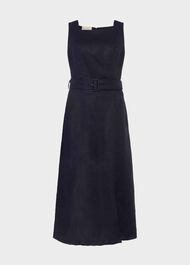 Roberta Linen Dress, Navy, hi-res
