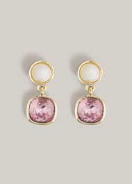 Gina Earrings, Gold Pink, hi-res