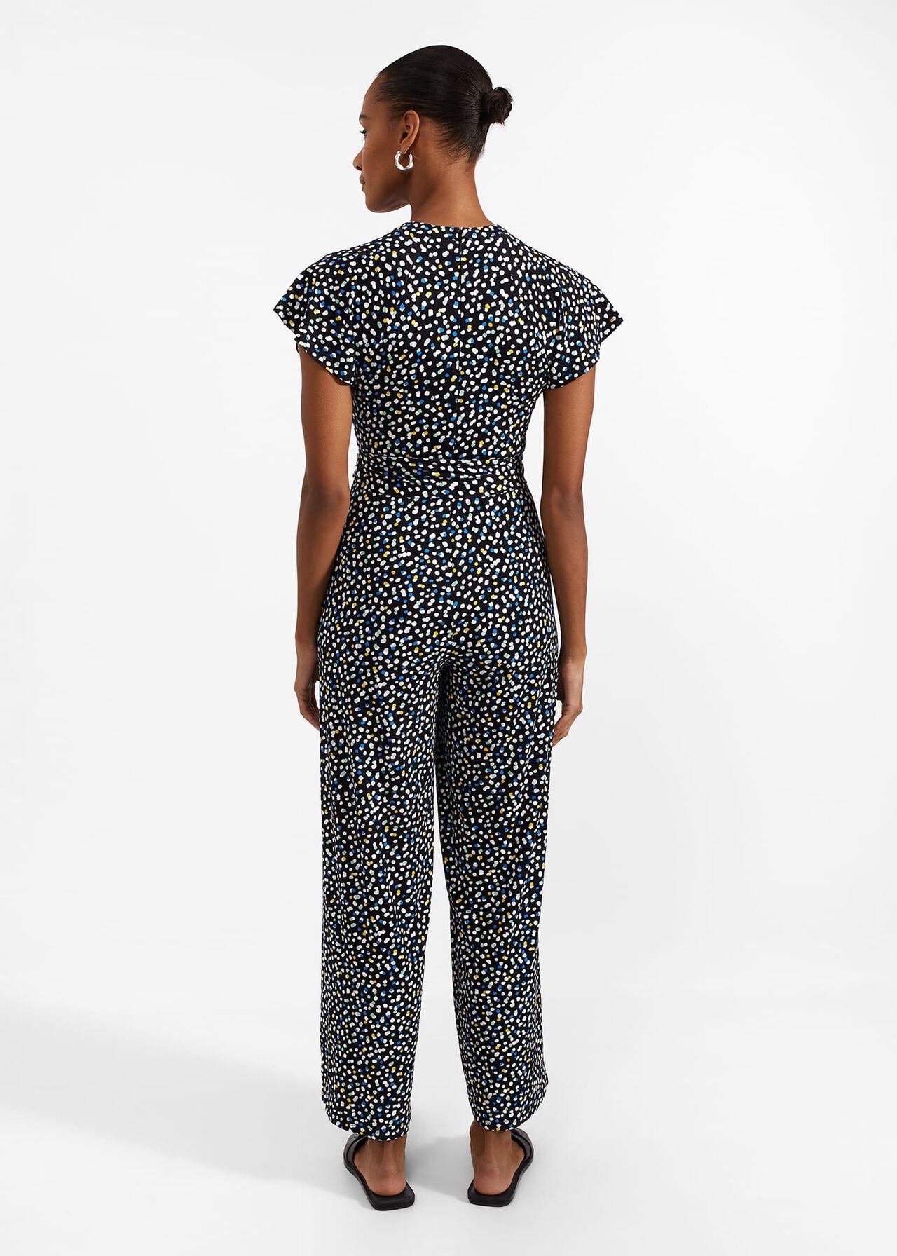 Eden Jersey Jumpsuit, Navy Multi, hi-res