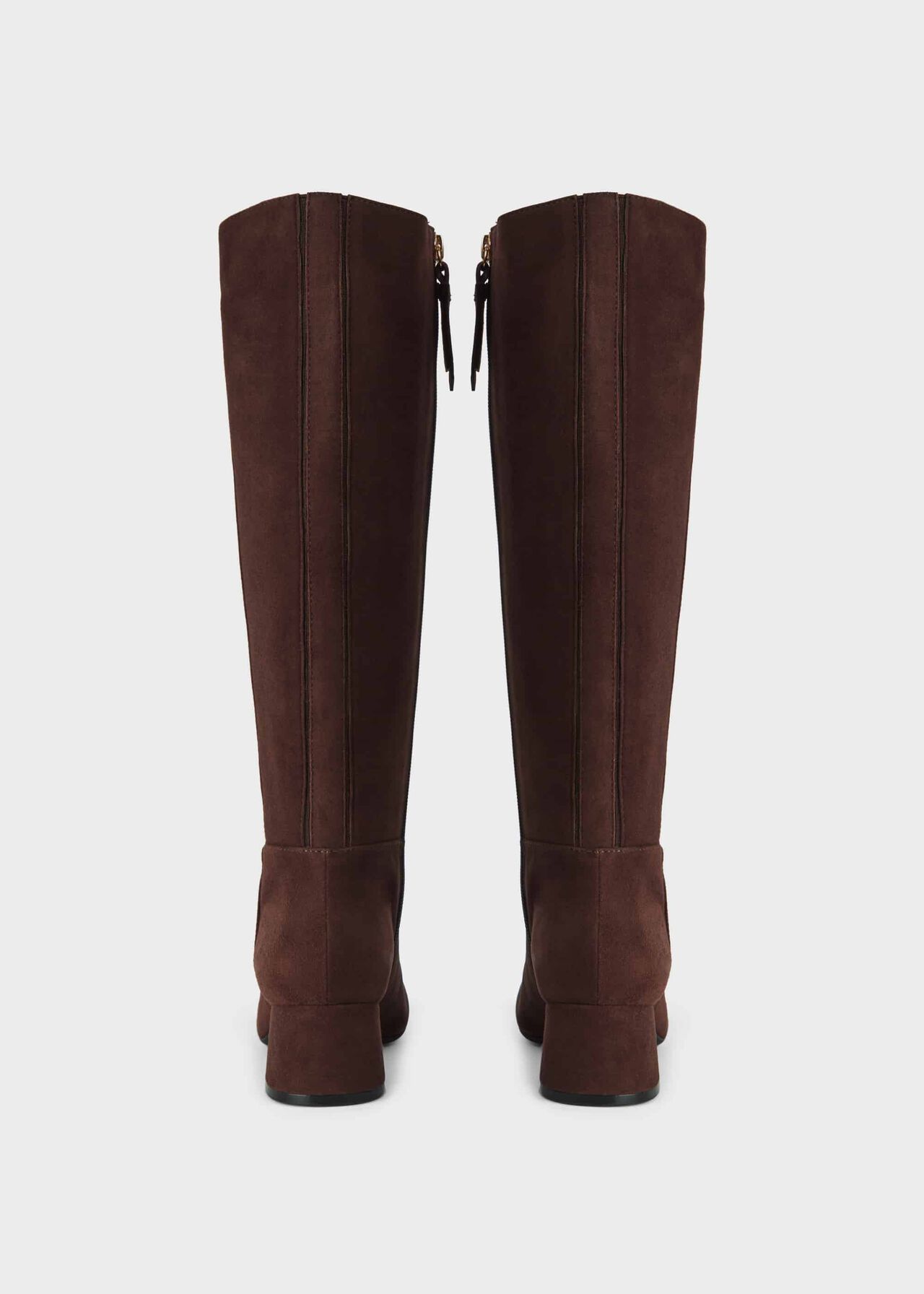 Hailey Flexi Knee Boots, Chocolate, hi-res