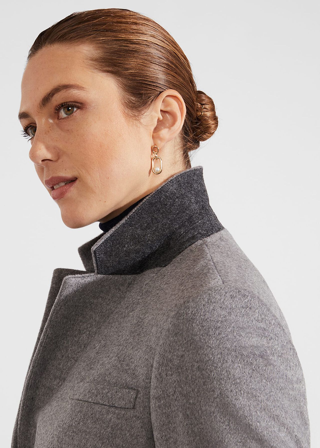Tilda Wool Coat, Grey, hi-res