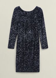 Sawyer Sequin Dress, Midnight Navy, hi-res