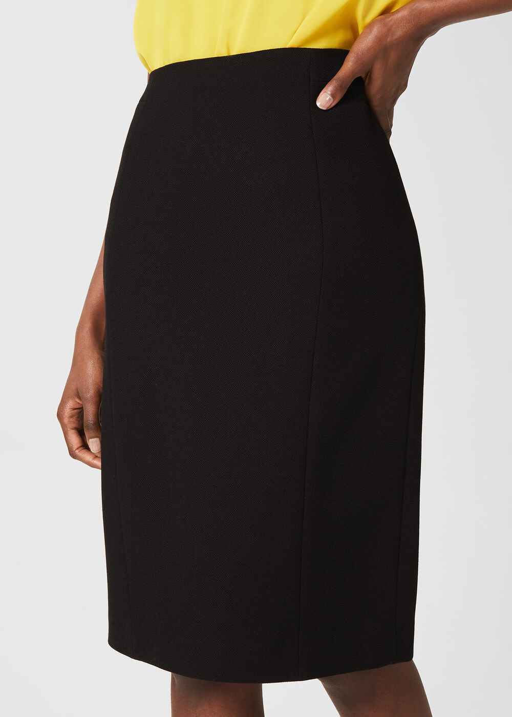 Ophelia Pencil Skirt, Black, hi-res
