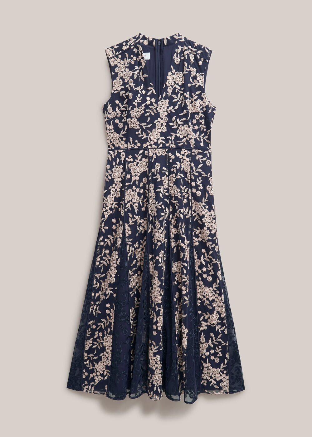 Quin Embroidered Dress, Midnight Blush, hi-res