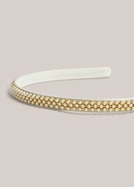 Nora Pearl Headband, Ivory Pearl, hi-res