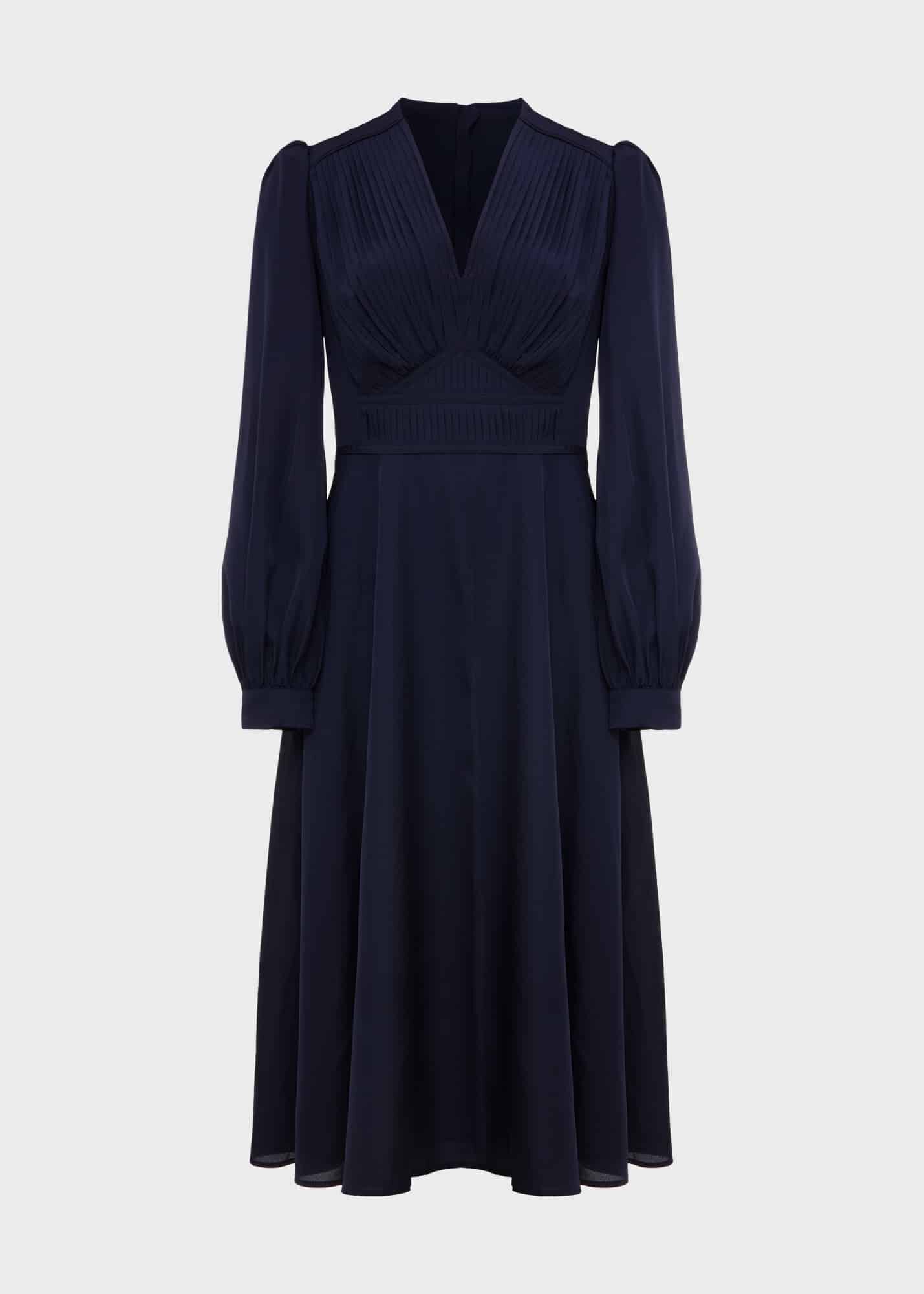 Midnight blue casual clearance dress