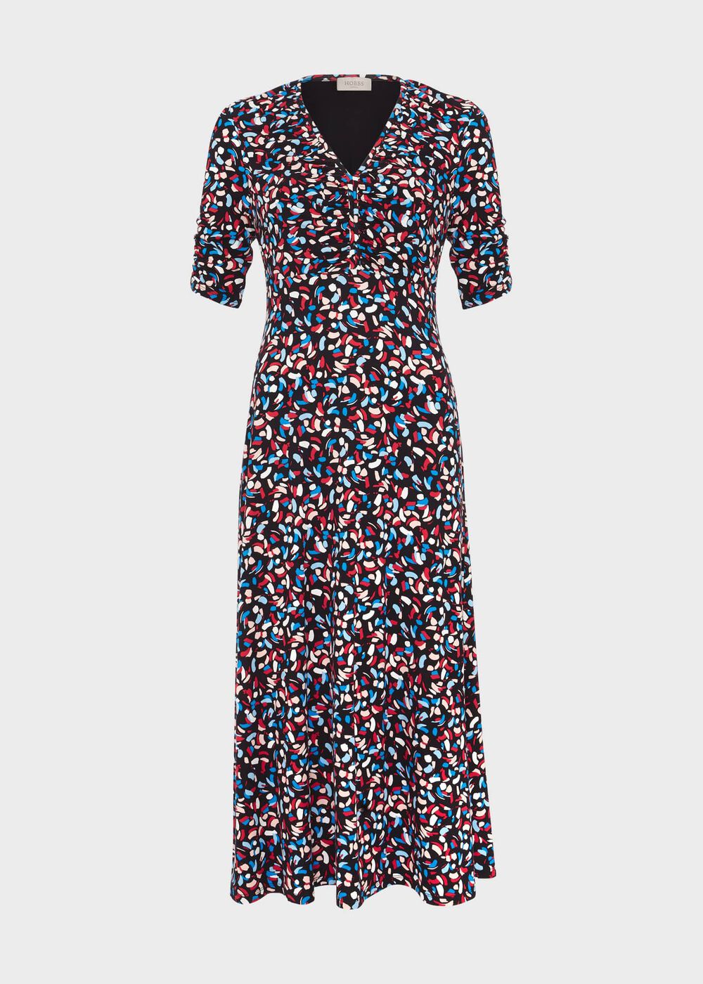 Petite Anela Dress, Navy Multi, hi-res