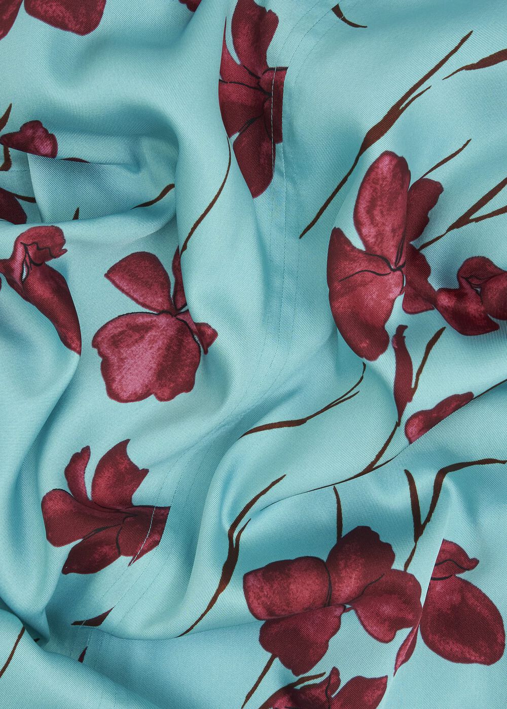 Hardwick Floral Tie Waist Dress, Blue Brown, hi-res