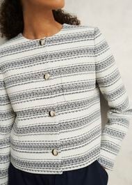 Longcross Jacket, Ivory Navy, hi-res