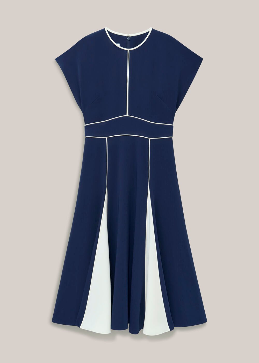 Viola Dress, Midnight Cream, hi-res
