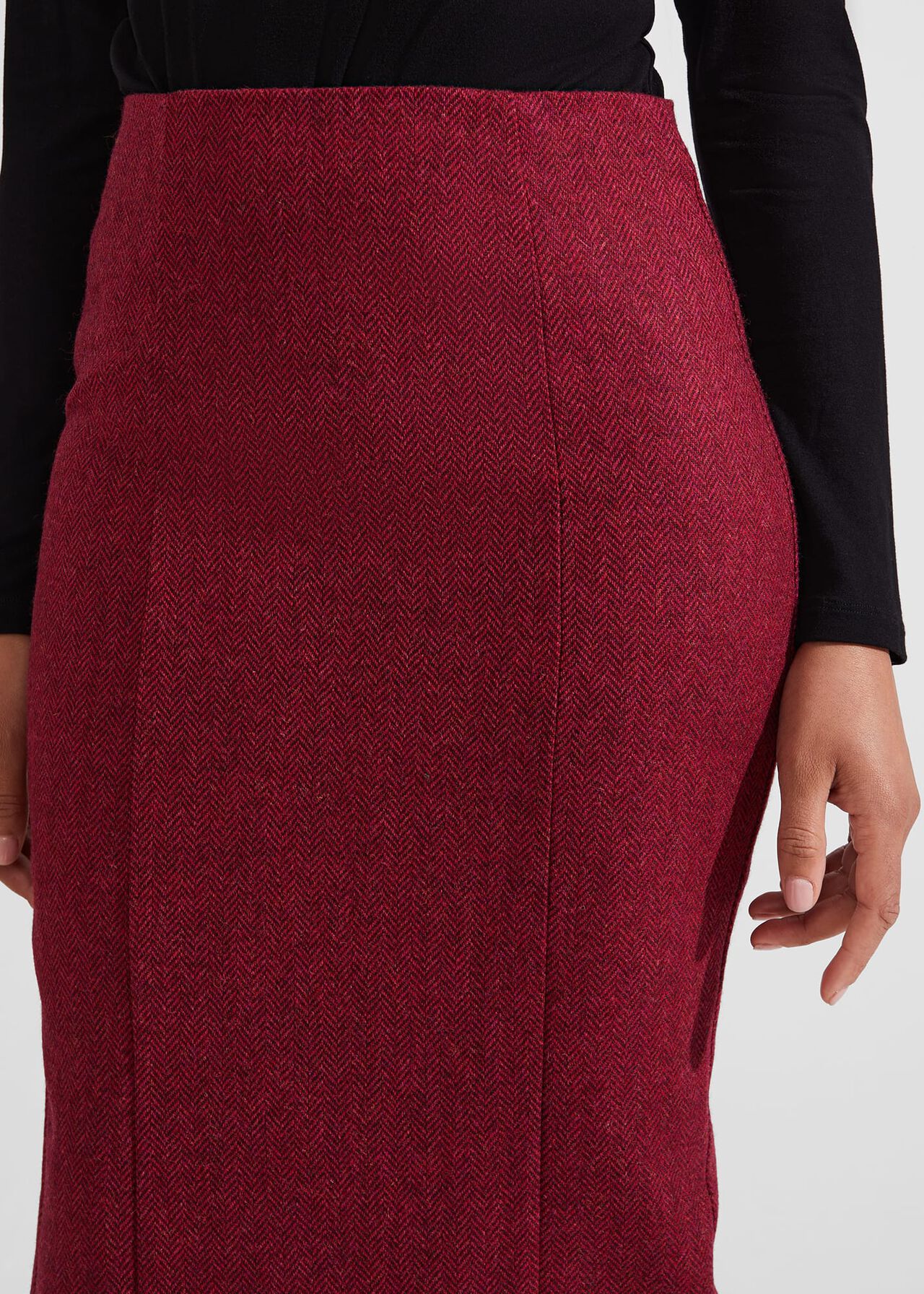 Daniella Wool Skirt, Pink Multi, hi-res