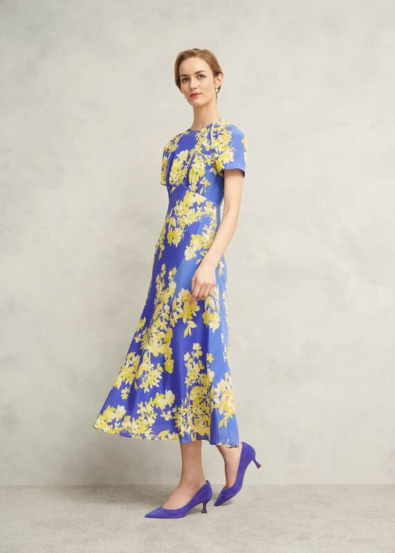 Petite Ann Embellished Silk Dress