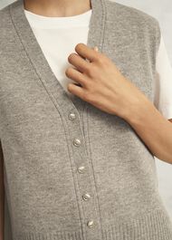 Maya Knitted Tank Top, Fawn Marl, hi-res