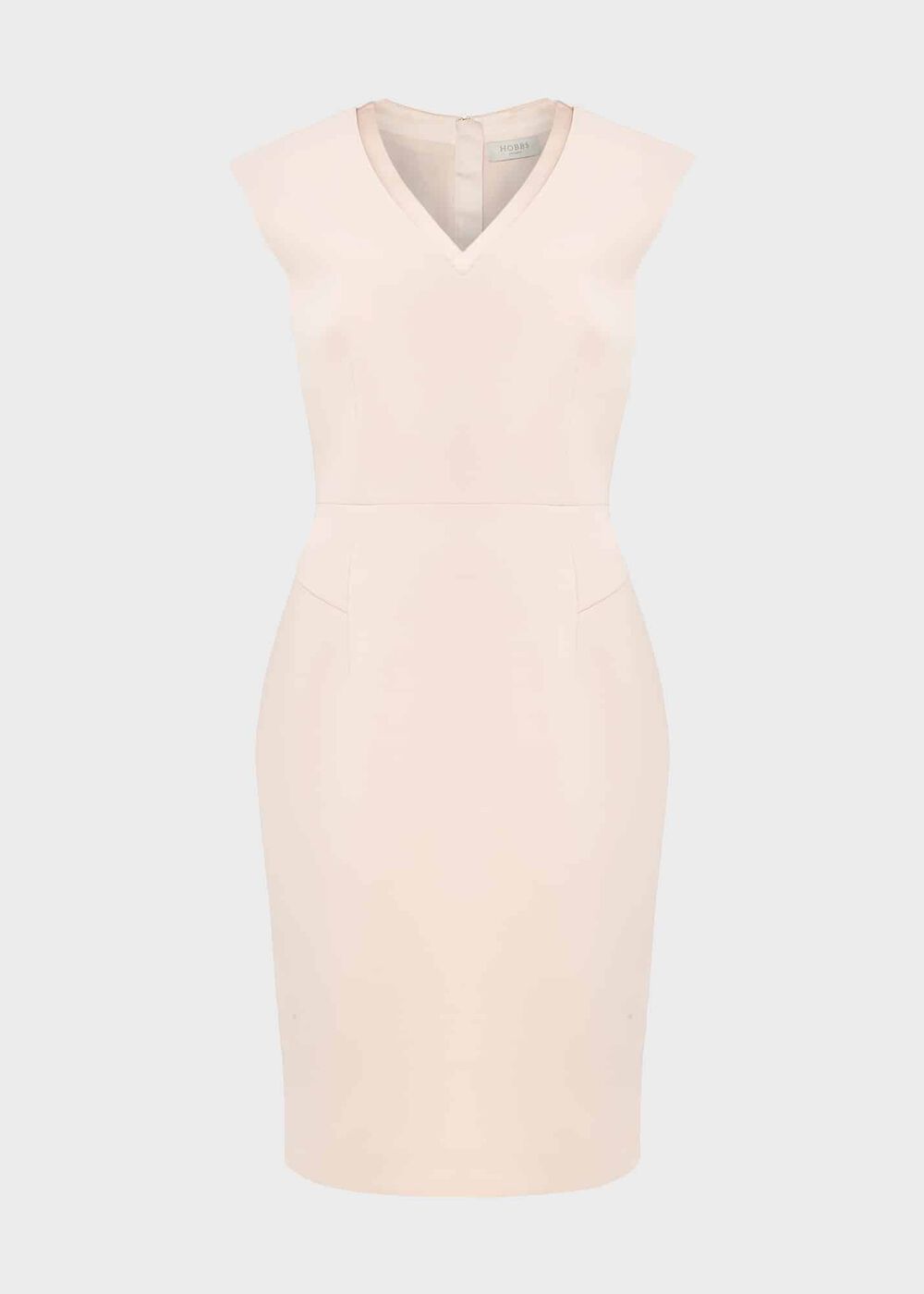 Frida V Neck Shift Dress, Pale Pink, hi-res