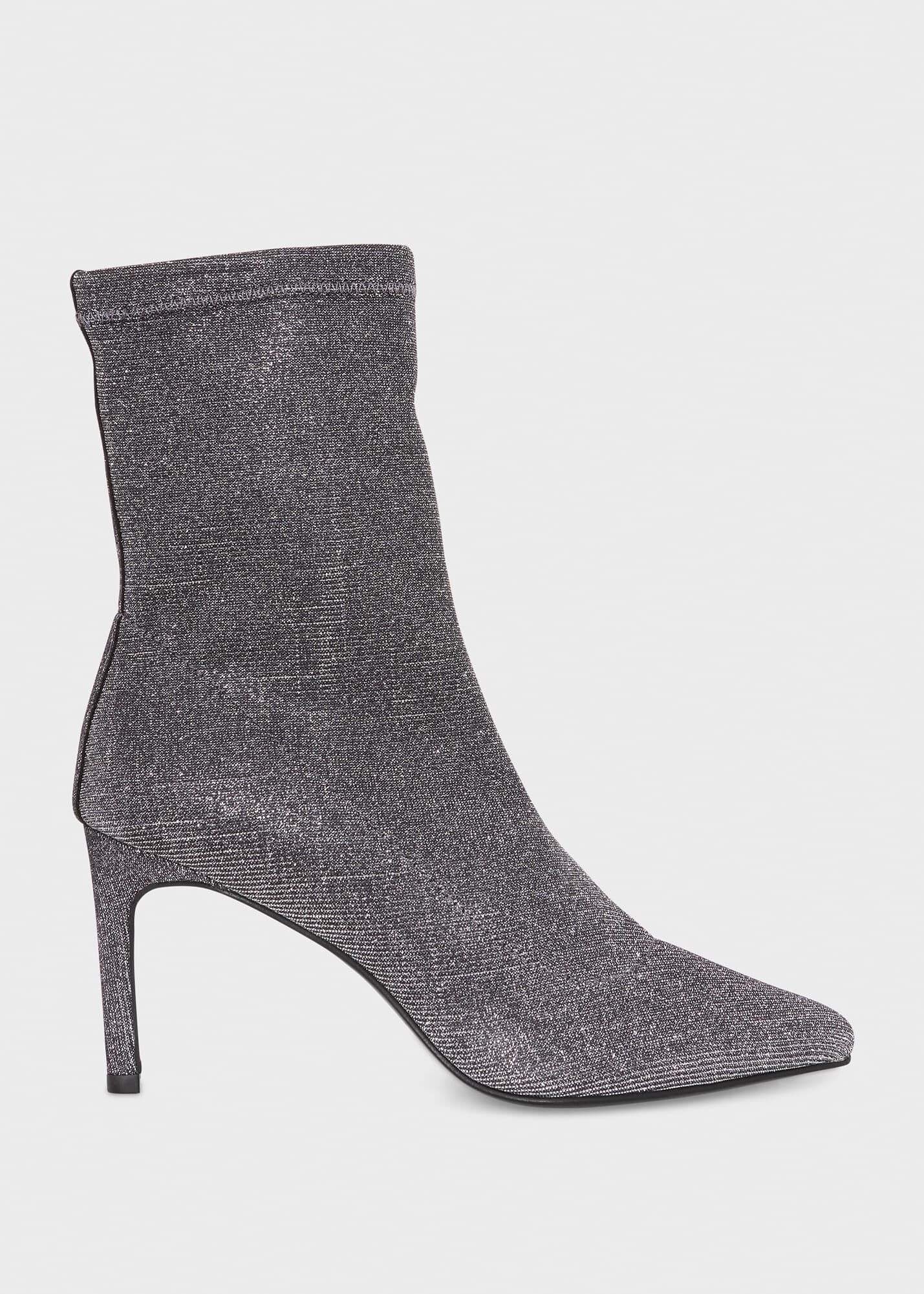 Grey online glitter boots