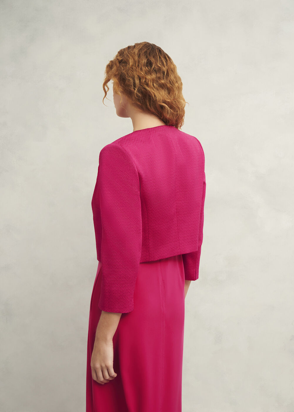 Elize Textured Jacket, Zinnia Pink, hi-res