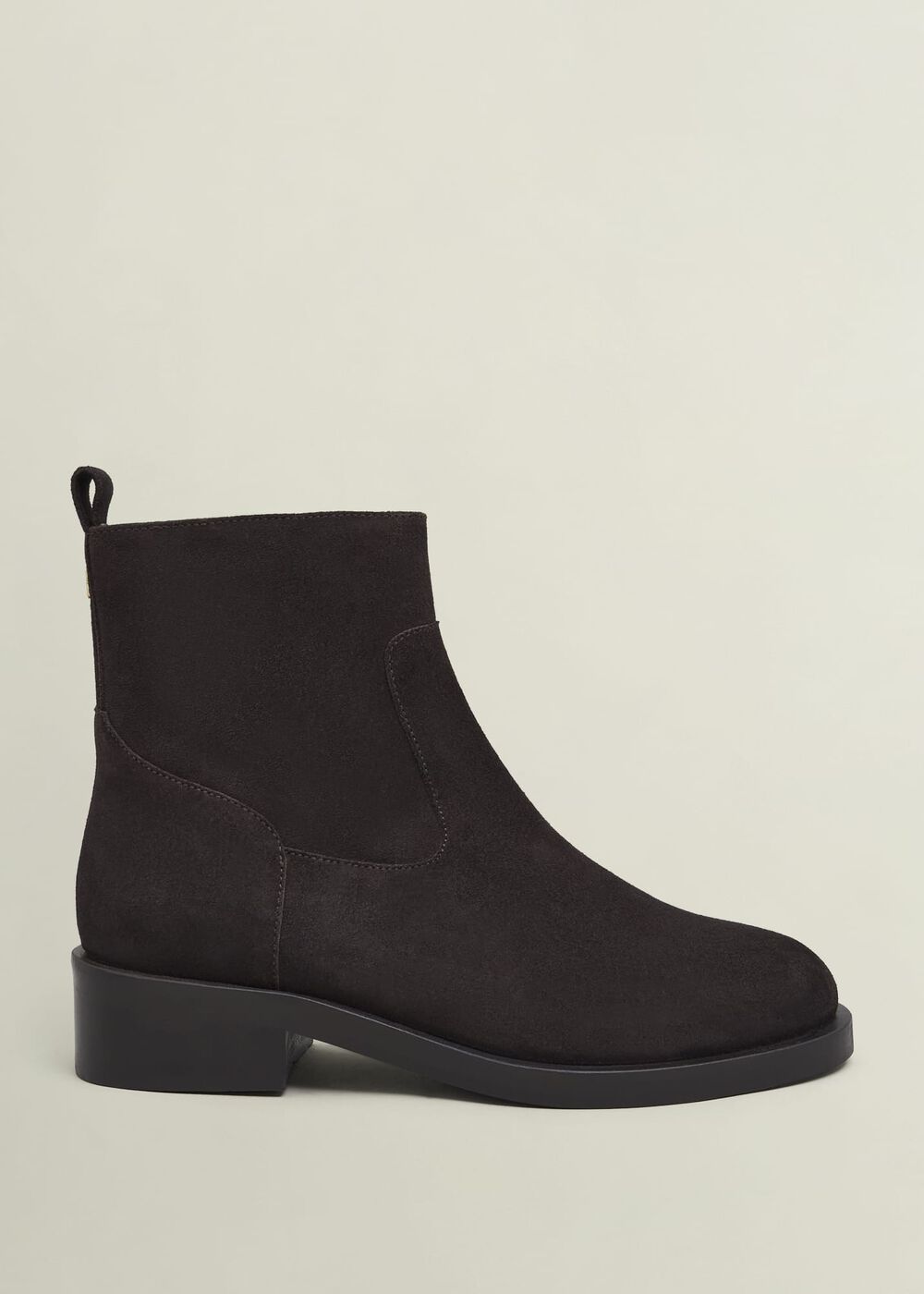 Georgie Suede Ankle Boots, Chocolate Brown, hi-res